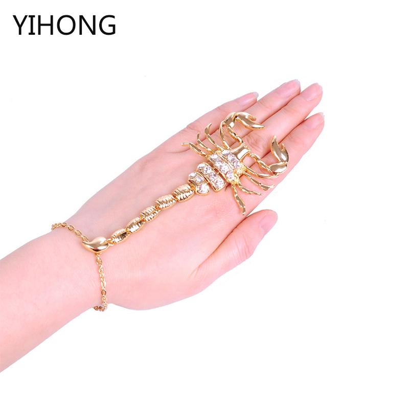 

European&American Style Rhinestone&Crystal Scorpion Bracelet For Women, Statement Bracelet, Fashion Jewelry, Wholesale