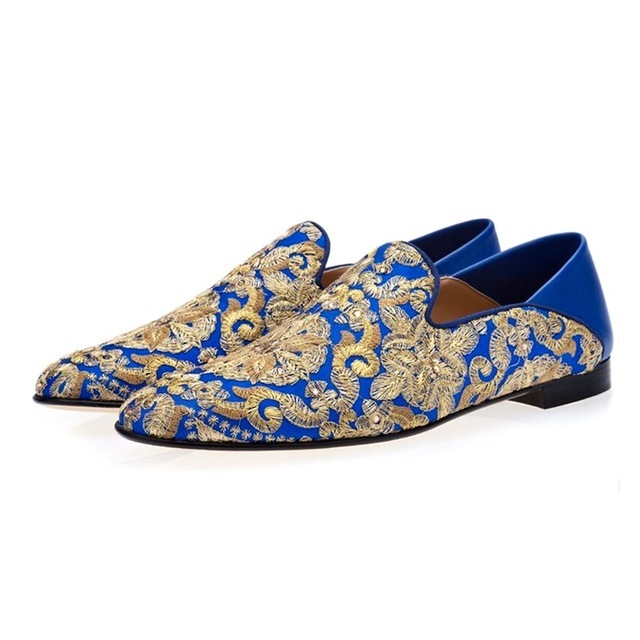 

2020 Casual Ion Embroidered Man's with Strass Handmade Men's Shoes 7ziq, The picture