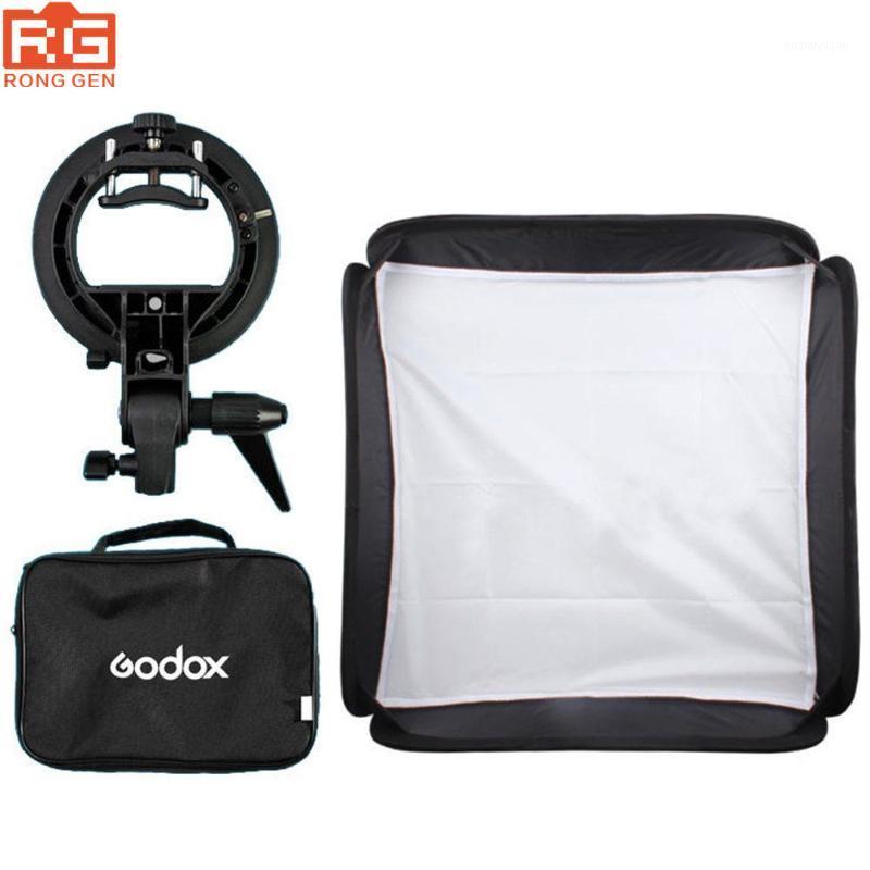 

GODOX 40x40/50x50/60x60/80x80cm Softbox with S Type Bracket Stable Bowens Mount Flash Bracket Mount Foldable Softbox Kit1