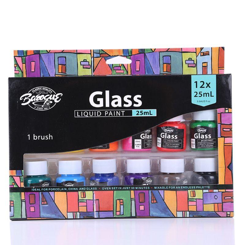 

12 x 25ml Heavy Body Colors Rich Pigments Fabric Paint Set for Painting Crafts Drop Ship
