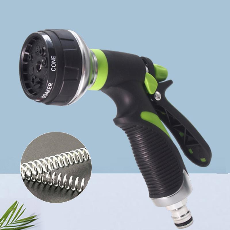 

Multifunctional Garden Hose Nozzle Metal Quick Connect Handheld Outdoor Watering High Pressure Adjustable Heavy Duty Car Washing