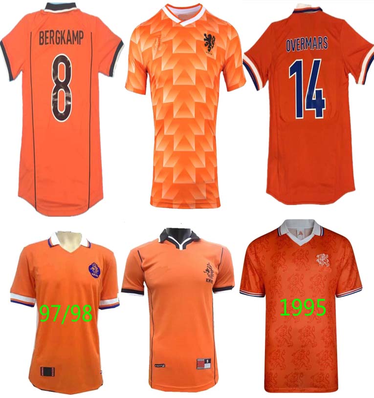 

Retro Netherlands Soccer Jersey 2010 Robben Rijkaard Van Basten 2000 2002 1998 Retro football shirts BERGKAMP 1991 Gullit DAVIDS, Red