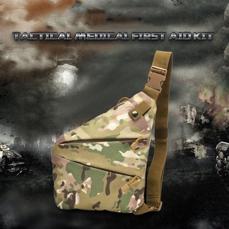 

Outdoor Camouflage Shoulder Messenger Bag Storage Bag Waterproof Shoulder Mobile Phone Zipper Pouch Packs Belt Purse, Sky blue