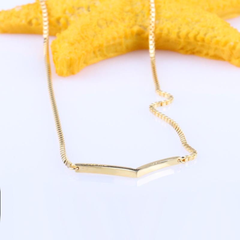 

S925 Sterling Silver Plated Gold Necklace Shine Wishes To Shine Clavicle Chain Necklace Presents To Girlfriend
