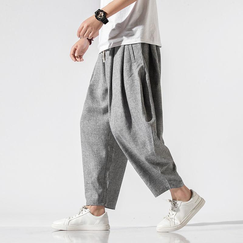 

Neploha Men's Casual Oversize Harem Pants 2020 Spring New Chinese Style Loose Man Pants Harajuku Streetwear Fashion Trousers, Black