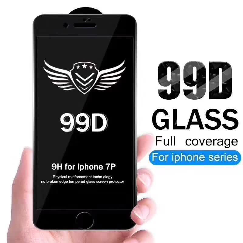 

99D Glass Screen Protector For iphone 13 Pro Max 12 Mini 11 Xs Xr X SE 7 8 Plus 6 6s Full Cover Tempered Glass Flim