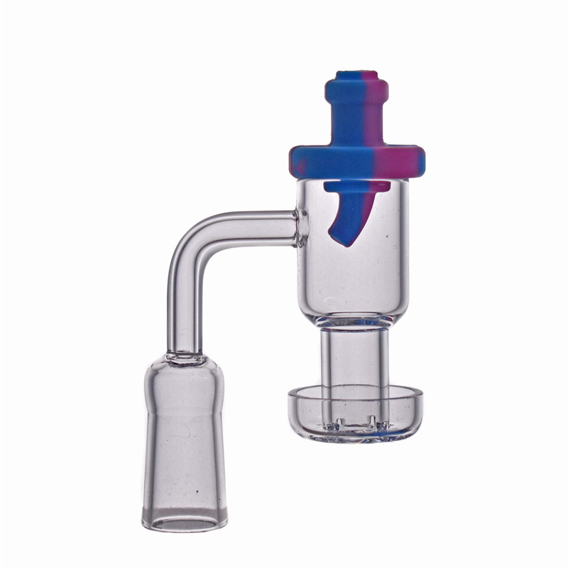 

Hot sale Terp Vacuum Quartz Banger nail for dab oil rig with silicone Carb Cap 10mm 14mm 18mm Terp Slurper Banger Domeless Nail Dab Rig