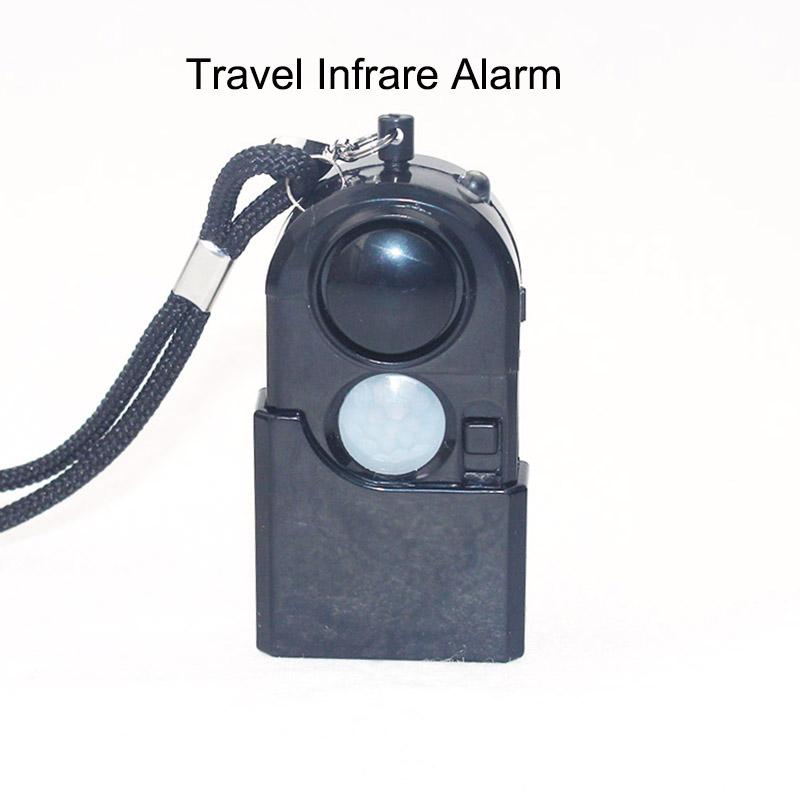 

Security Alarm Camping Travel Portable Mini Infrare PIR Motion Sensor Detector Home Security Anti-theft Protection Self Defense