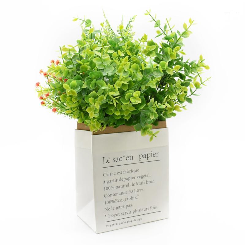 

Artificial plants cheap Eucalyptus leaves vases for home decor household products Scrapbooking wedding background Plastic leaf1