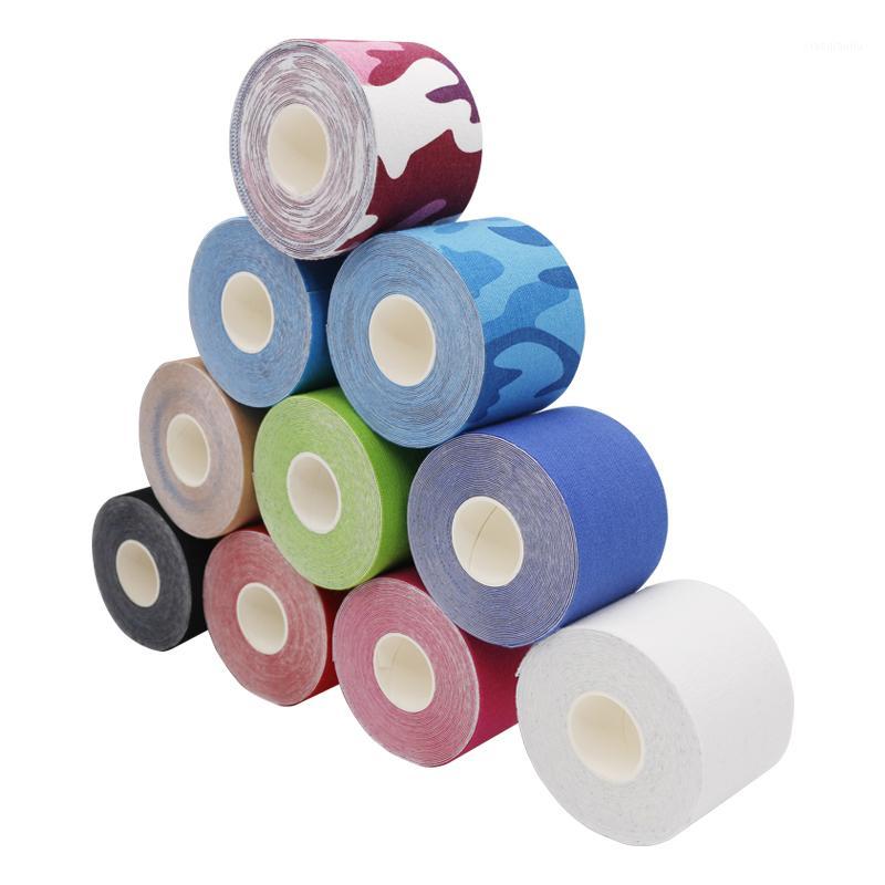 

hot sale 5M Kinesiotape Athletic Tapes Kinesiology Tape Sport Taping Strapping Football Exercise Muscle Tape with fast shipping1, 5.0x500 red