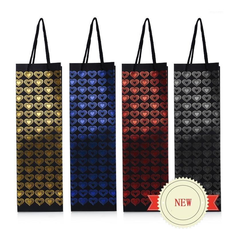 

120Pcs Luxury heart shape Gift Bags Party Favors Packaging Bag Wedding Candy Gift Bags party Supplies Wine Paper Bag1