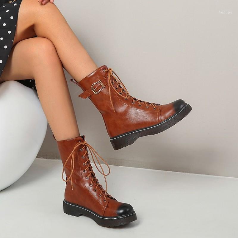 

Female Motorcycle Boots Women Shoes Ankle 2020 New Autumn British Wind Pu Leather Thick with High Top Boot Rubber Non-slip Sole1, Black