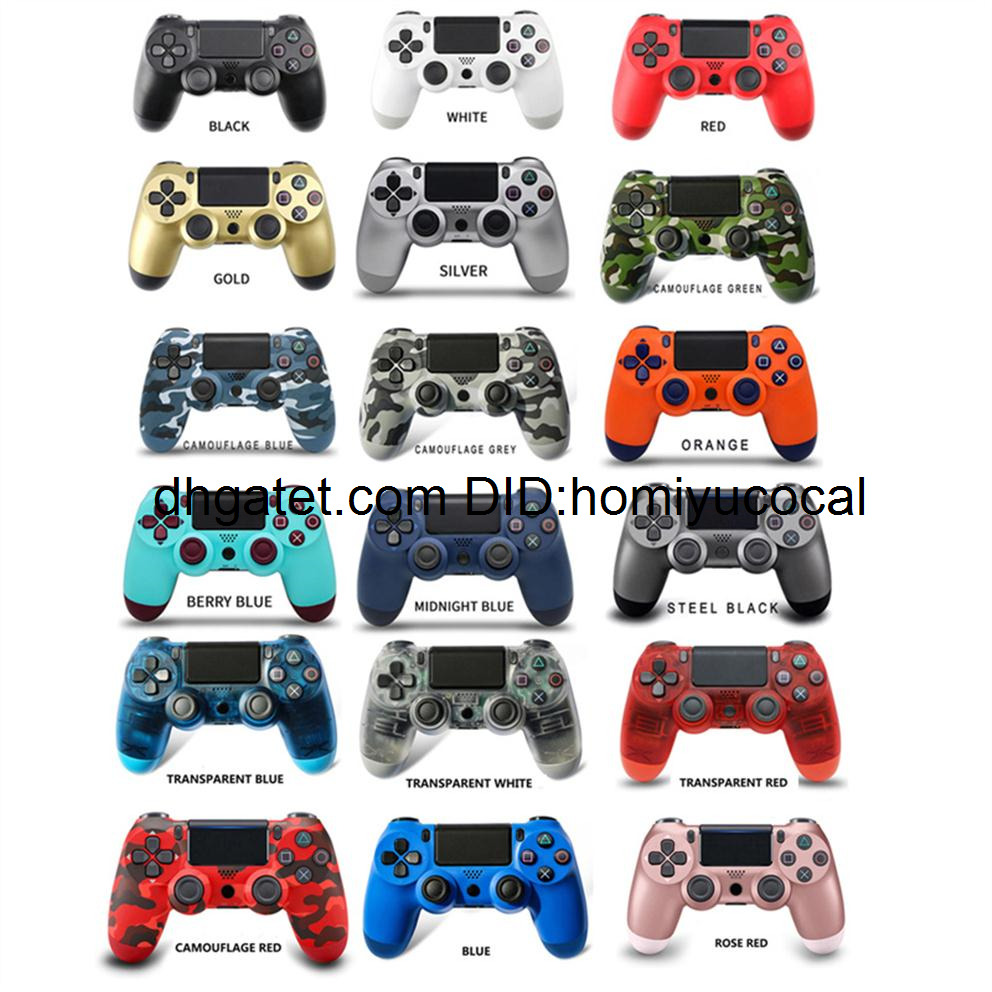 

PS4 Wireless Bluetooth Game Controllers Gamepad Power through USB charger Adapter Multi Colorsa50
