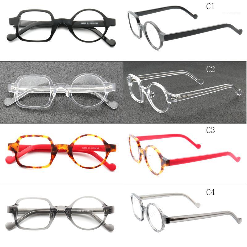 

YOUTOP Large Crazy Wacky Mismatch Round Square Eyeglass Frames 8938D1