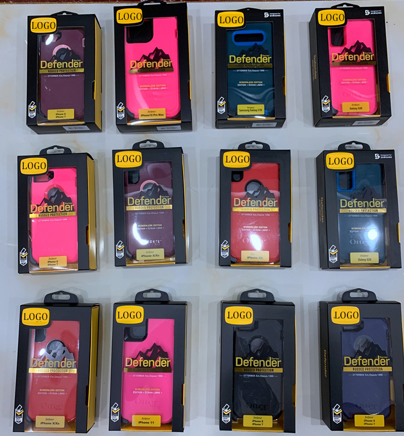 

With LOGO Hybrid Robot Crashproof Waterproof Defender Cases For iPhone 12 11 PRO XR XS MAX 8 7 Plus TPU Protection Phone Case, Leave message for color number