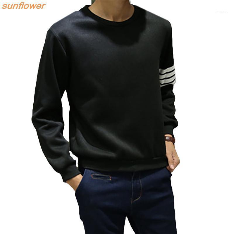 

Men's Hoodies & Sweatshirts Wholesale-Japan Style Autumn Striped Uniform Men Casual Hip Hop O Neck Long Sleeve Hoodie Fashion Sweatshirts11, Black