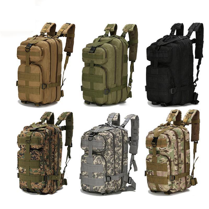 

1000D Nylon Tactical Backpack Waterproof Army Bag Outdoor Sports Rucksack Camping Hiking Fishing Hunting 30L Bag, Khaki