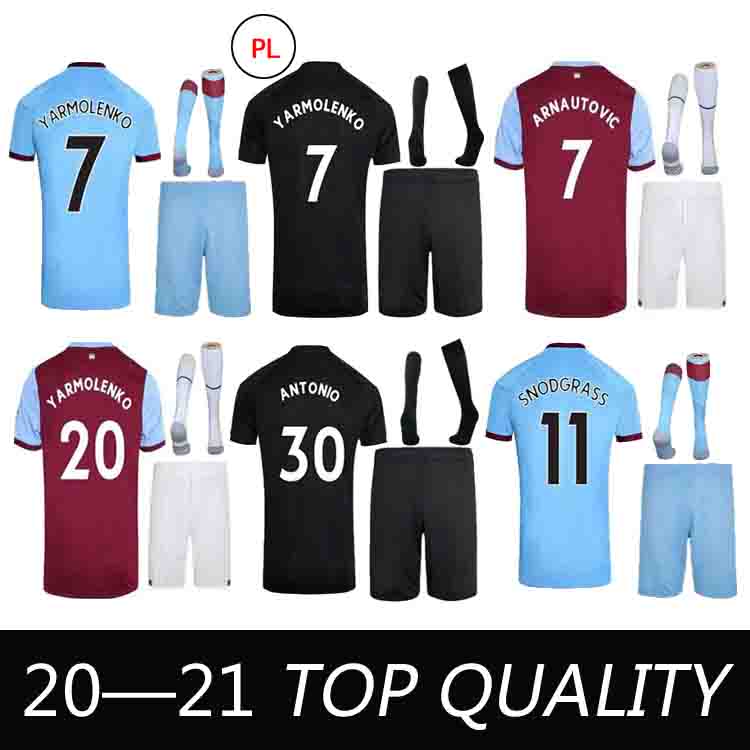 

20 21 MEN Kit LANZINI F.ANDERSON Home soccer jerseys 2021 United black third AWAY West ANTONIO ARNAUTOVIC 125th Anniversary football shirts, Third suit patch