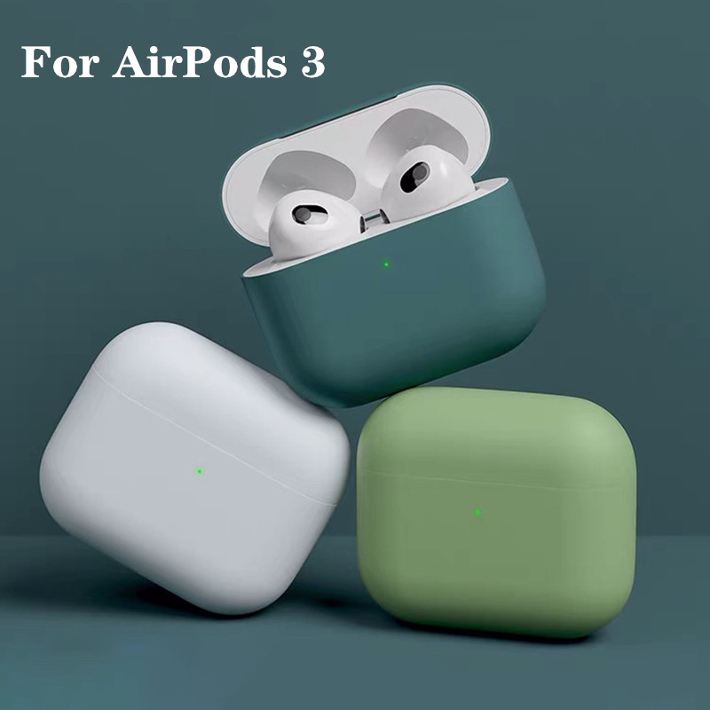 

2021 Headphone Accessories Official Soft Liquid Silicone Case For AirPods 3 Wireless Bluetooth Earphone Protective Cover Case Pro