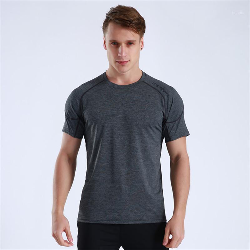

Men Summer Casual Shirts Fitness Running Training T-shirt quick-drying Moisture Wicking Comfortable Top Shirt Men Plus Size1, White