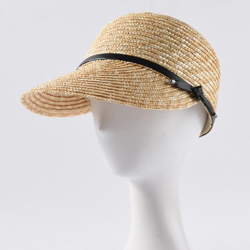 

Women Outdoor Solid Summer Adjustable Rope Casual Straw Sun Hat Sunshade Accessories Visor Cap Fashion Gift Wide Brim Beach, As pic