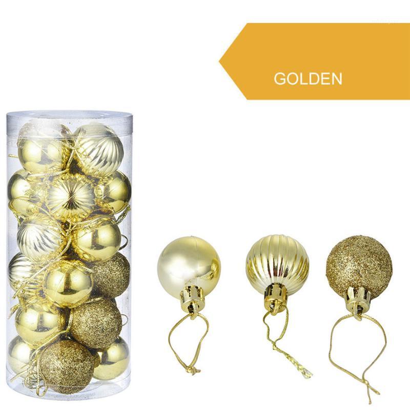 

New 10Colors Christmas Balls 3CM 24Pcs 30mm Christmas Tree Ball Bauble Hanging Home Party Ornament Decor Xmas Decorations 301