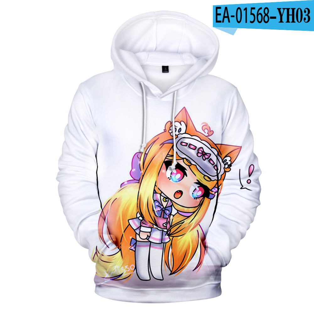 gacha life moletom com capuz girl