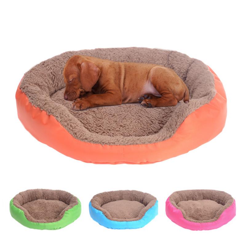 

Dog Bed Sleeping Mat Soft Round Pets Beds Winter Warm Cat Kitten Cushions Pet Supplies Dog Kennel Puppy Cats Mat, Green