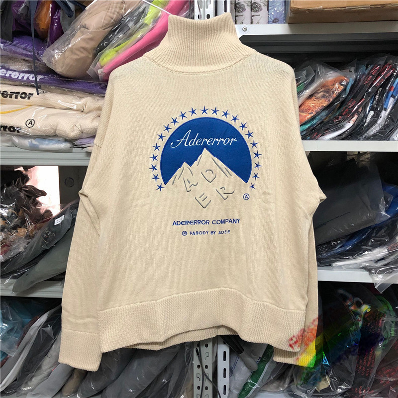 

2021FWSS Winter Turtleneck Sweater Men Women 1 Top Quality Vintage Sweatshirts Embroidery Knit Pullovers