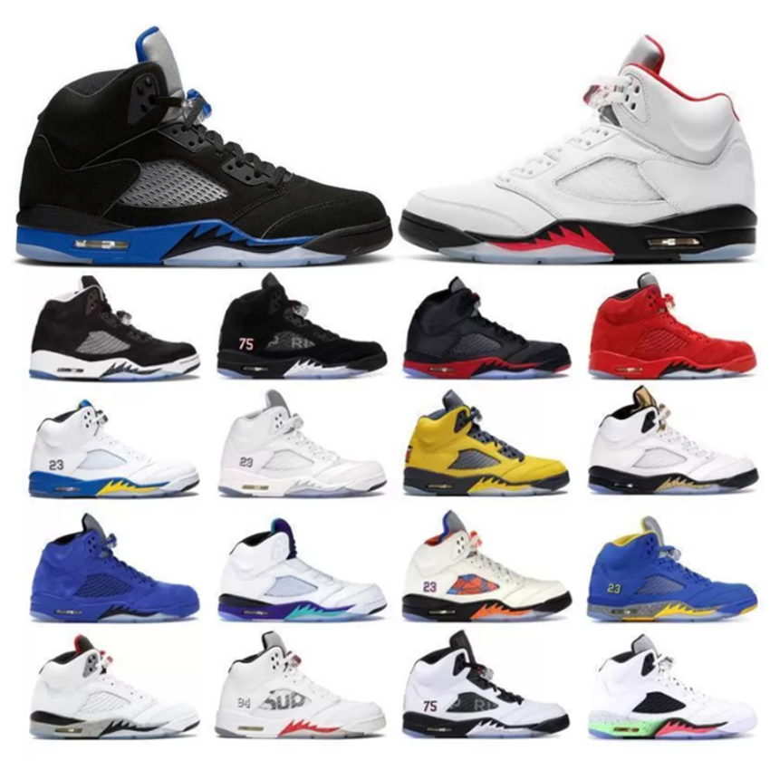

New Jumpman 5 5s Basketball Shoes Jade Horizon Bluebird Green Bean Oregon Mens Women What The Raging Bull Racer Blue Stealth Sports Sneakers, 24