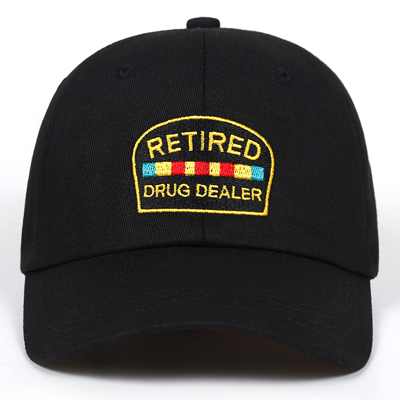 

Retired Drug Dealer Hat Dad Hat Cotton Baseball Cap Style Low Profile Golf Cap Hats Men Women Snapback Hip Hop Garros, Red