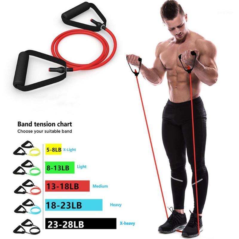 

5 Levels Resistance Bands with Handles Yoga Pull Rope Elastic Fitness Exercise Tube Band for Home Workouts Strength Training1