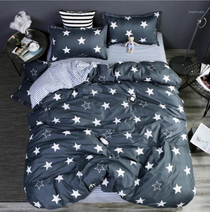 

Four seasons Comforter bedding sets duvet cover+Bed linen+Pillow covers 3/4Pcs  Full Queen King SizeAB side Bedding Set1