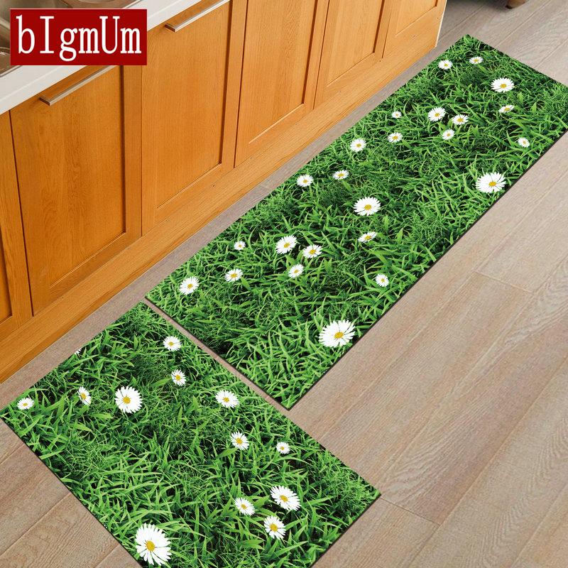 

Rectangle Carpet 3D Stone/Floral/Tree Printed Soft Carpets Anti-slip Chenille Fabric Rugs Bedroom Chair Floor Mat Living Room, Color no 1