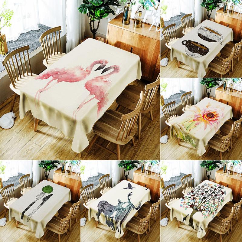 

Tablecloth 3d Waterproof Table Cloth Rectangular for Dinner Home Kitchen Table Decorative Polyester Cover