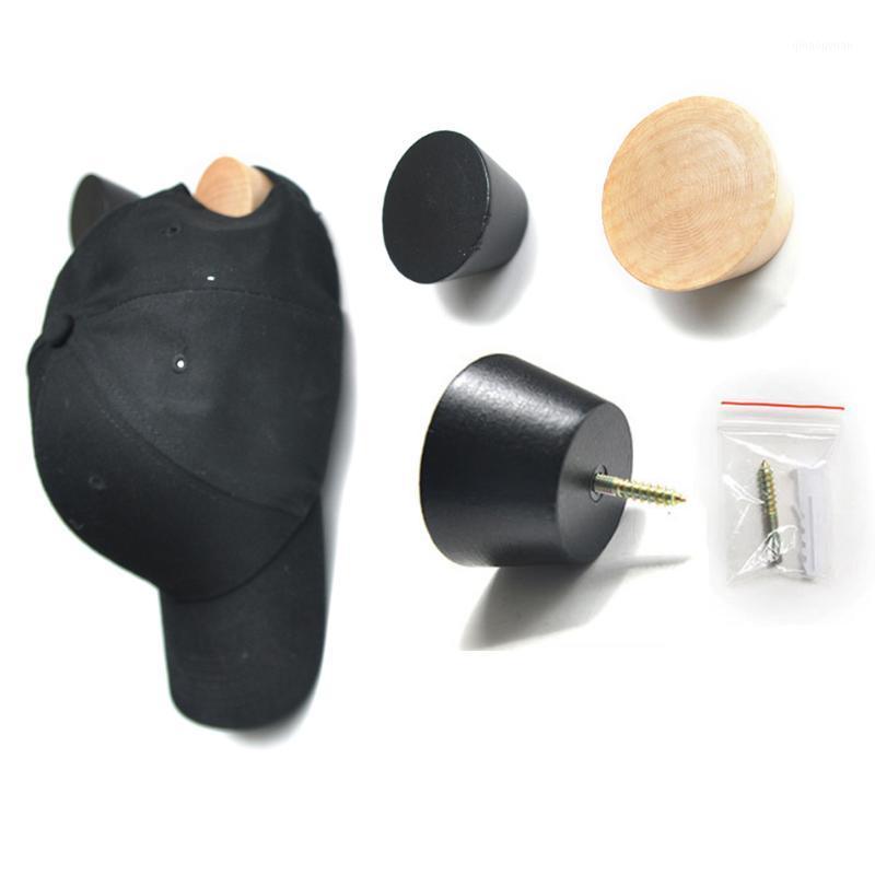 

S / L Wood Coat Hooks Wall Decorations Wall hook Creative Hooks Hanger Wood Thumbtack Handmade Key storage 3.5*4*5CM1