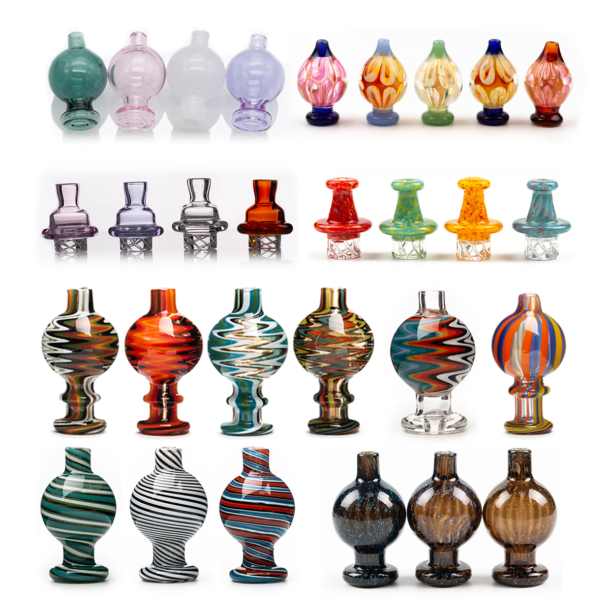 

9 Style Smoking Accessories USA and Spinning Colorful Carb Cap for 25mm Quartz Banger Nail Bongs Dab Oil Rigs