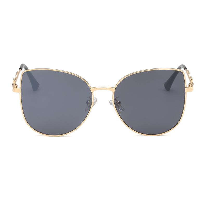

Sunglasses Stock Supply Of Metal 2021 Fashion Cat Eye Big Frame Driving Mirrors Female Unisex UV400