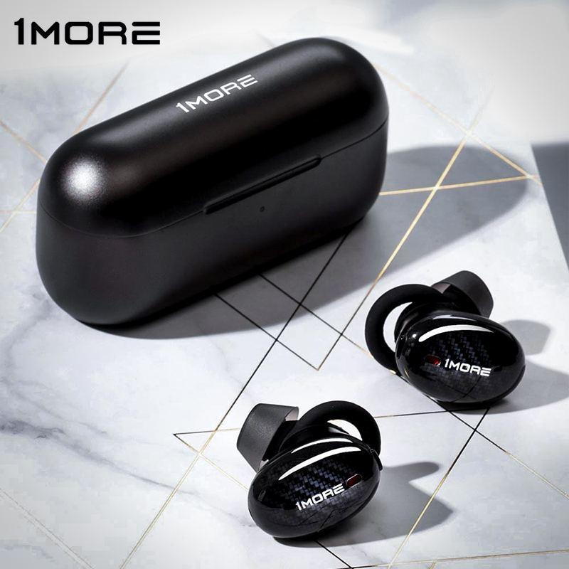 

1MORE EHD9001TA TWS Active Noise Cancelling bluetooth Earphone QCC3020 Bass HIFI Earbuds APT AAC Tap Control Wireless Charging, Black
