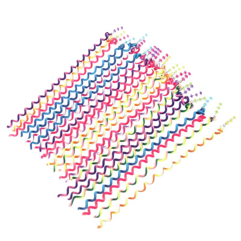 

18pcs Girls Rainbow Roller Curler Hair Clip Braider Clip for Hair Styling (Colorful