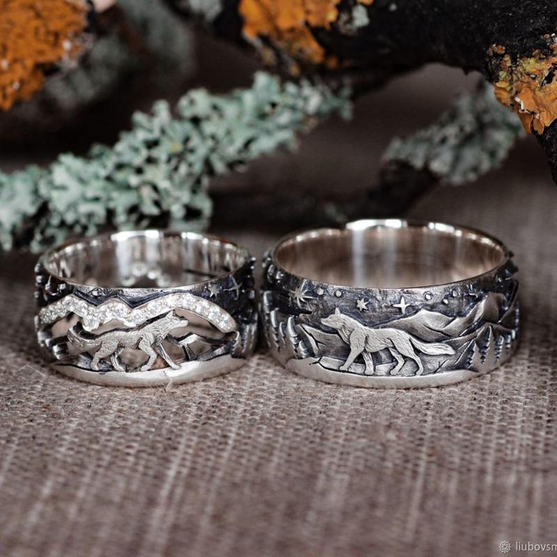 

New Arrival In 2020 Lovely Golden Puppy Ring Two-color Wedding Ring Fashion Women's Jewelry Ring, Party Wedding Jewelry