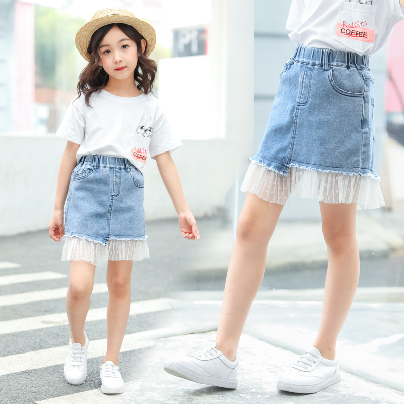 jeans skirts for kids