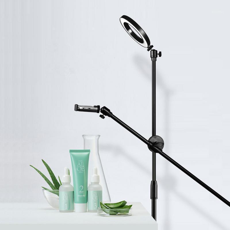 

Dimmable Beauty LED Fill Light Ring Lamp+Adjustable Phone Photography Shooting Bracket Stand+Boom Arm Photo Video Studio Kits1