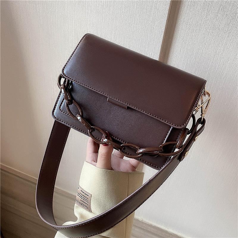 

Mini Chain Design Bags for Women 2021 Female Handbags Shoulder Ladies Winter Leather Vintage Crossbody Purses, Beige