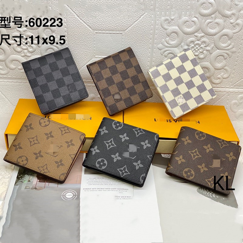 

MICHAELS KOR LVS C C 2022 High quality designers wallets cardholder France Paris plaid style luxurys mens womens high-end with box L60023, 01