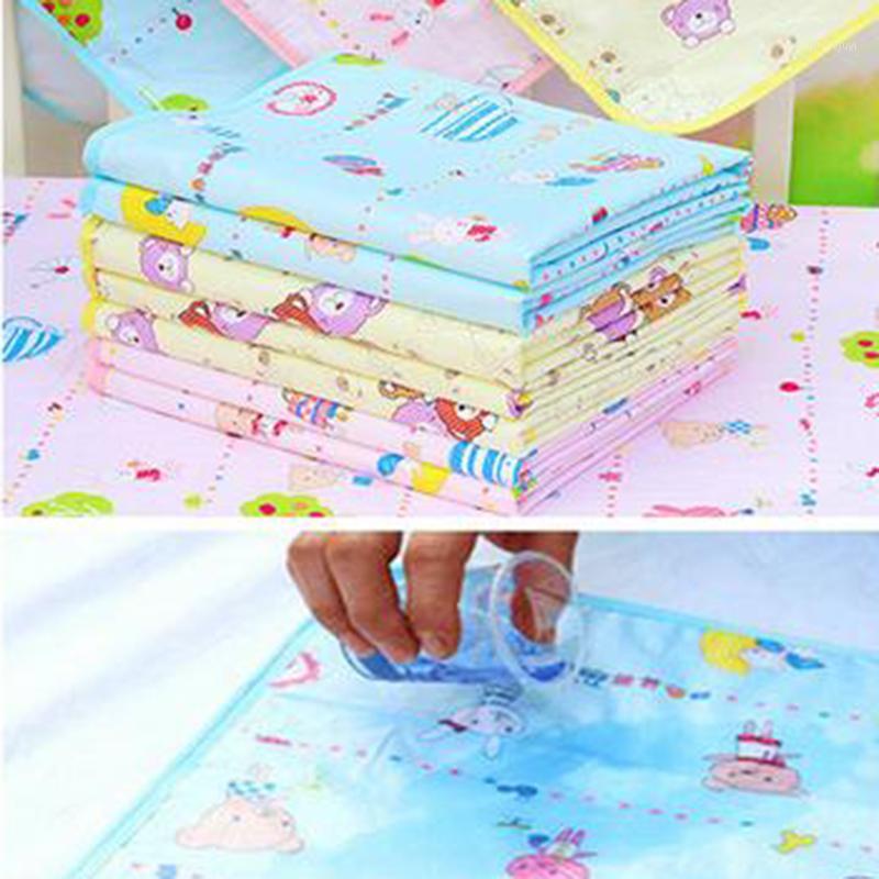 

Breathable Baby Changing Cotton Pad Waterproof Small Random Soft Diaper Baby For Newborns 34x43cm Washable Pad Nappies Colo M5O81