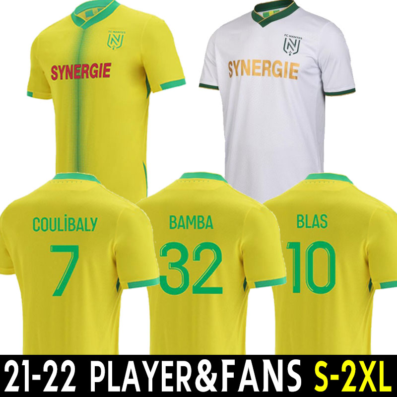 

21-22 FC Nantes BLAS SIMON Soccer Jerseys 2021 22 KOLO MUANI Maillots De Foot CYPRIEN EMOND COULIBALY AUGUSTIN CHIRIVELLA A.TOURE GIROTTO Football Shirt Kit Uniforms, Away