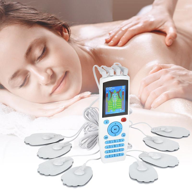 

16 Modes TENS Therapy Massager 4 Output Electric EMS Nerve Muscle Stimulator Digital Pulse Health Care Body Massage Device1