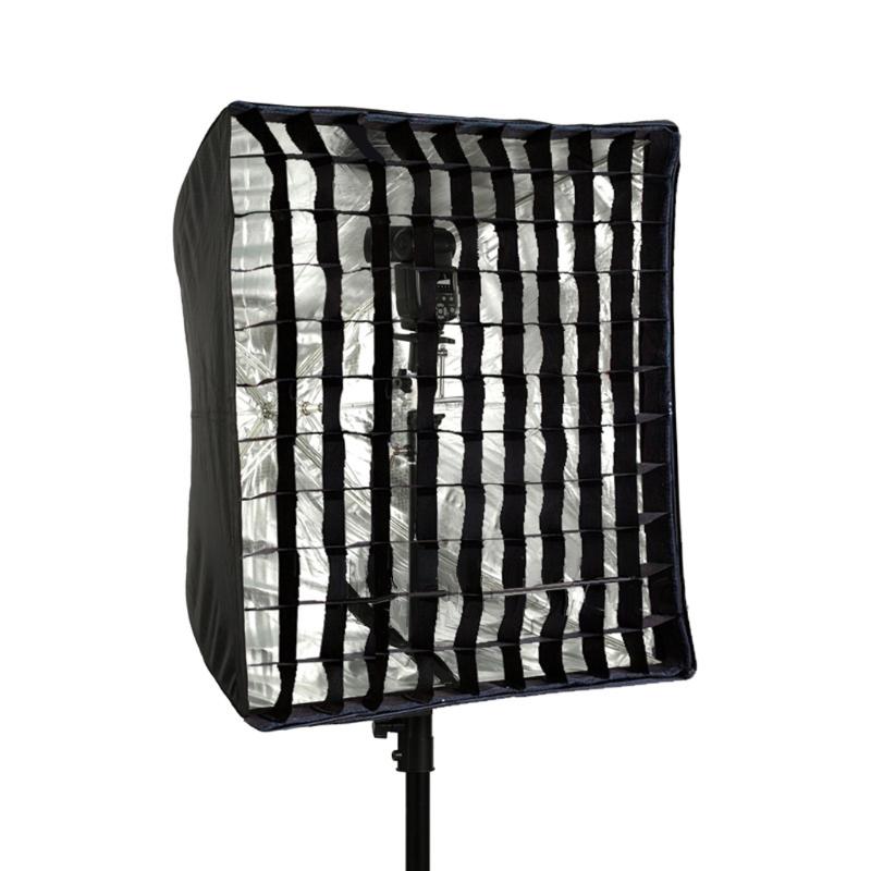 

High Quality 80 x 80cm Grid Square Umbrella Type Softbox Honeycomb Eggcrate Soft Grip Hive for Speedlight Flash