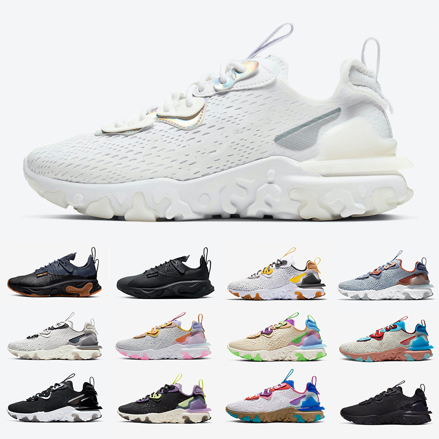

Desert React vision mens running shoes React Type GTX black white Iridescent Honeycomb Gravity Purple men women trainers sports sneakers, Color#11